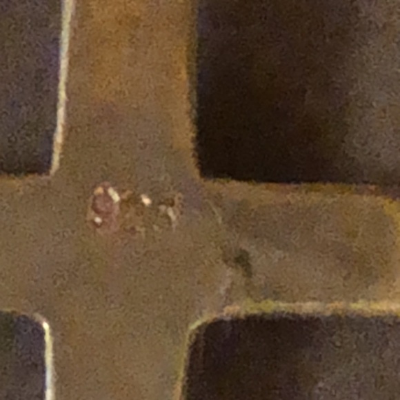 Beautiful Vintage Engraved Cross Sterling 925 - Picture 7 of 8